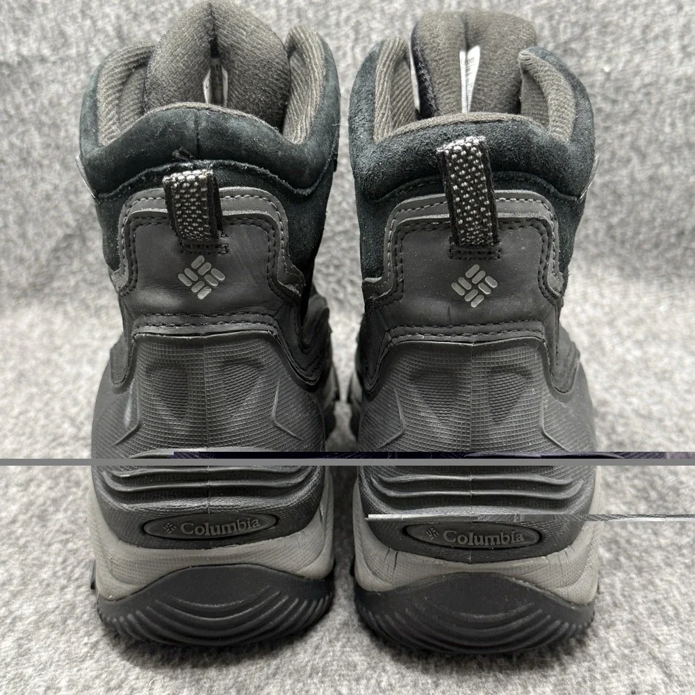 Columbia Bugaboot Omni Tech Winter Boots Mens 8.5 Black Waterproof 200g